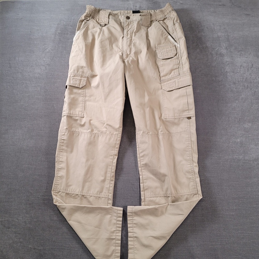 Propper Tactical Cargo Pants Stretch‎ Waist Beige Mens Size 34 x 34